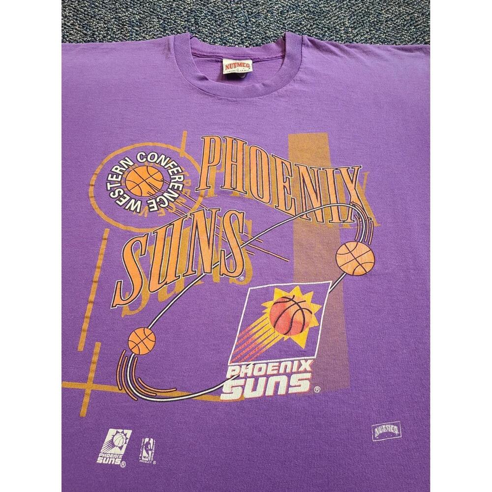 Phoenix Suns Shirt Nutmeg Size Xl Worn Faded 90S